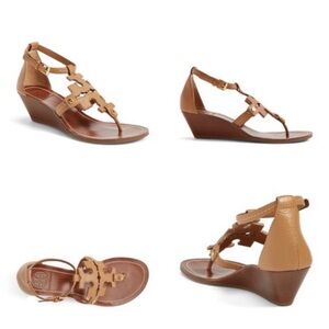 Tory Burch Chandler Wedge Logo Sandals